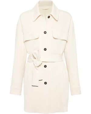 Brunello Cucinelli Stretch-Twill Safari Jacket - Natural