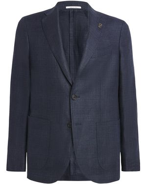 Pal Zileri Linen-Wool Brera Blazer - Blue