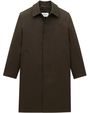 Saint Laurent Canvas Mackintosh Coat - Green