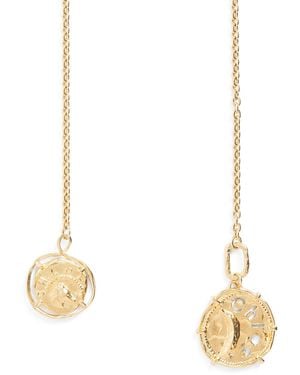 Chloé Medals Scarf Necklace - Metallic