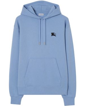 Burberry Ekd Stamp Hoodie - Blue
