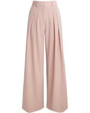 ME+EM Pleated Tailored Trousers - Pink