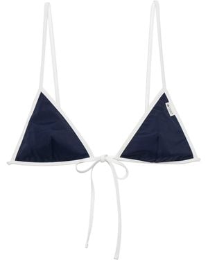 Prada Triangle Bikini Top - Blue