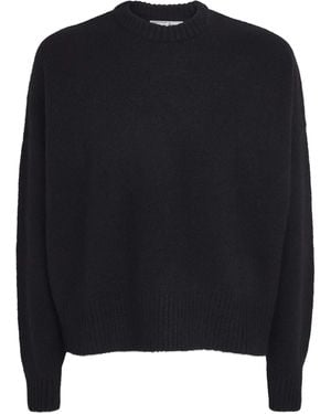 About Blank Wool-Blend Back Logo Jumper - Black