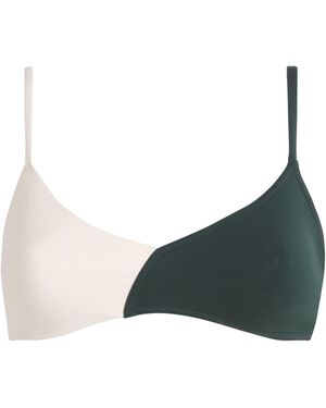 Eres Dual-Tone Bikini Top - Green