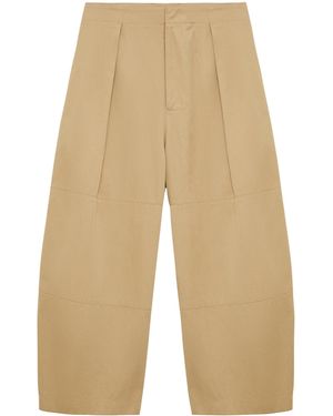 Loewe Cotton Utility Cropped Pants - Natural