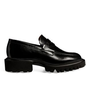AllSaints Leather Lola Loafers - Black