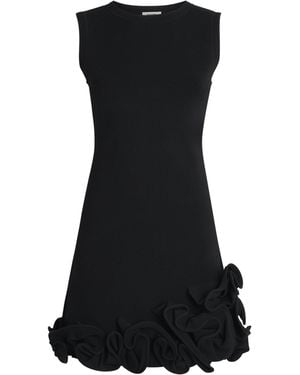 Sandro Ruffle Hem Mini Dress - Black