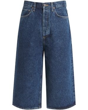 Agolde Beesley Denim Shorts - Blue