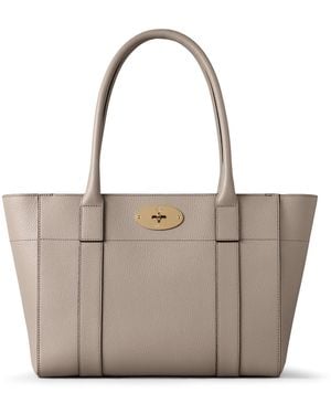 Mulberry Leather Bayswater 9 To 5 Tote Bag - Grey