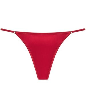Kiki de Montparnasse Lace Orchid Briefs - Red