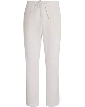 Frescobol Carioca Linen-Cotton Oscar Straight Pants - White