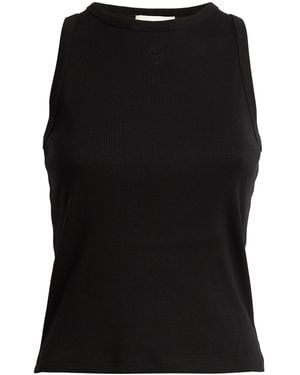 Sandro Ribbed Tank Top - Black