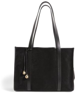 Sandro Suede Tote Bag - Black