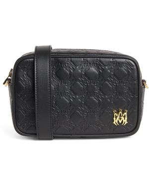 Amiri Leather Ma Quad Camera Case - Black