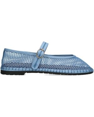 Flabelus Mesh Isabella Ballet Flats - Blue