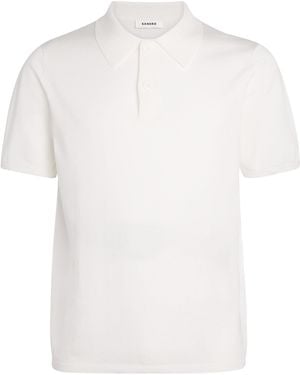 Sandro Knitted Polo Shirt - White