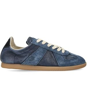 Maison Margiela Suede Replica Trainers - Blue