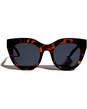 Le Specs Oversized Air Heart Sunglasses - Blue