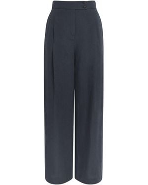 Eleventy Linen Tailored Trousers - Blue