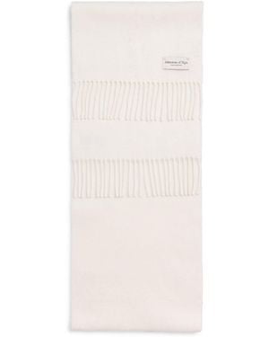 Johnstons of Elgin Natural Cashmere Scarf - White