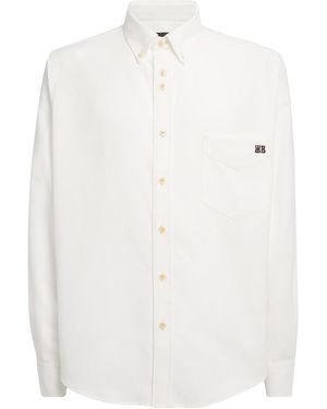 Wales Bonner Cotton Embroidered Isaac Shirt - White