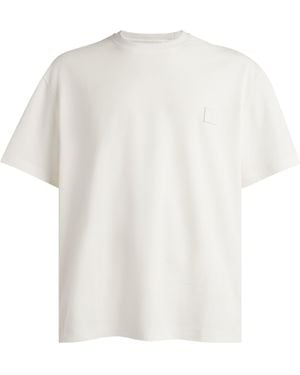 WOOYOUNGMI Oversized Watercolour Logo T-Shirt - White