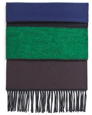 Paul Smith Bouclé Stripe Scarf - Green