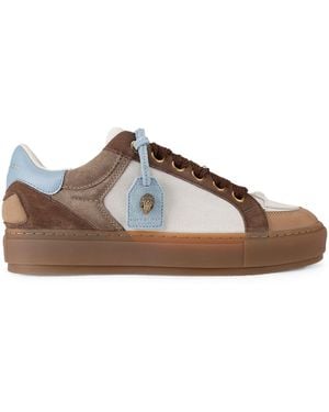 Kurt Geiger Suede Southbank Tag Trainers - Brown