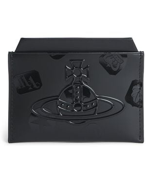 Vivienne Westwood Leather Logo Card Holder - Black