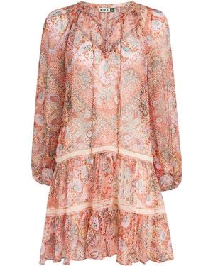 RIXO London Floral Miyah Mini Dress - Pink
