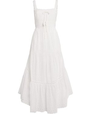 Ulla Johnson Broderie Anglaise Constance Maxi Dress - White