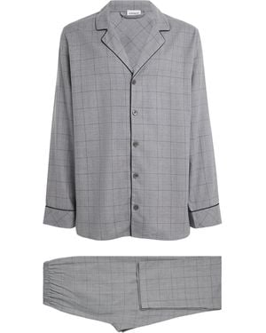 Zimmerli of Switzerland Cotton-Wool Flannel Pyjamas - Grey