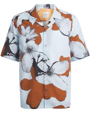 Paul Smith Cotton Printed Shirt - Blue