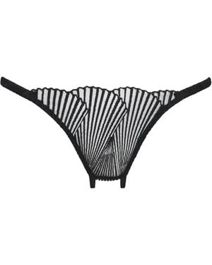 Coco De Mer Athena Open Thong - Black