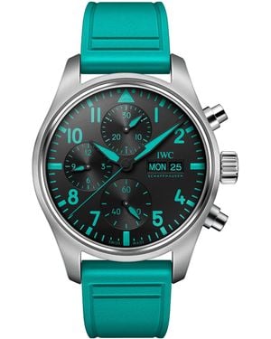 IWC Schaffhausen Titanium Mercedes-Amg Petronas Formula One Pilot's Watch - Green