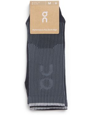 On Shoes Performance High Socks - Blue