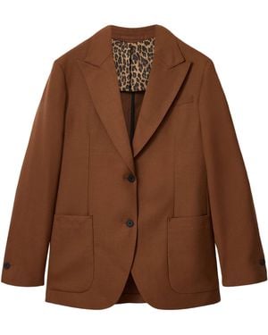AllSaints Wool-Blend Beck Blazer - Brown