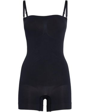 Skims Seamless Sculpt Strapless Shorts Bodysuit - Blue