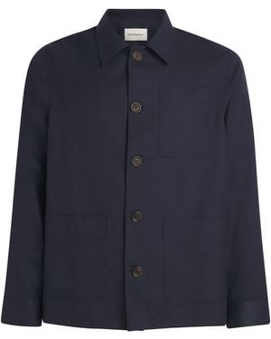 Oliver Spencer Cotton Kennard Shirt Jacket - Blue
