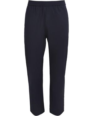 Barena Virgin Wool Drawstring Pants - Blue