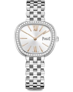 Piaget Stainless Steel And Diamond Sixtie Watch - Metallic