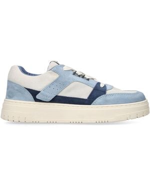 Giorgio Armani Suede City Trainers - Blue
