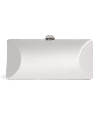 Rodo Satin Tube Plus Clutch Bag - Gray