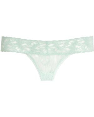 Hanky Panky Lace Low-Rise Thong - Green