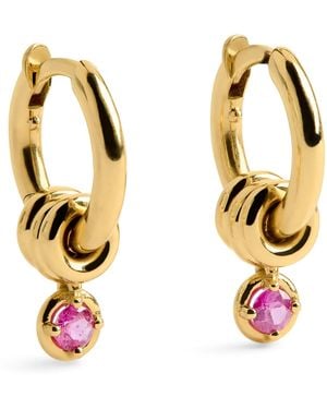 Spinelli Kilcollin And Sapphire Zahra Hoop Earrings - Metallic