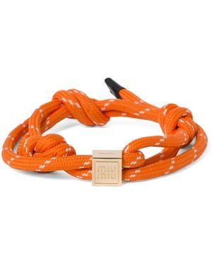 Miu Miu Cord Bracelet - Orange