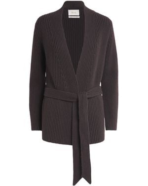 Harrods Cashmere Longline Cardigan - Gray