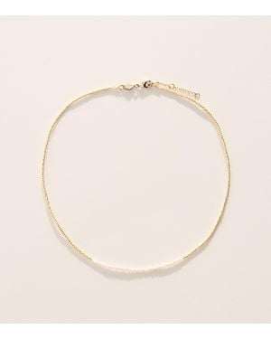 Anni Lu Plated Slim Pearly Necklace - Natural