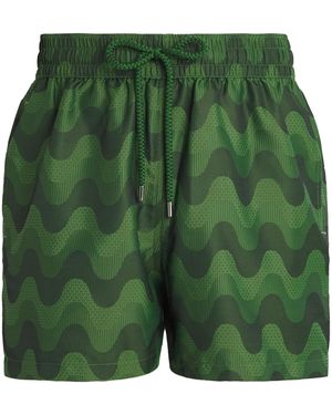 Frescobol Carioca Raffia Copa Rio Swim Shorts - Green